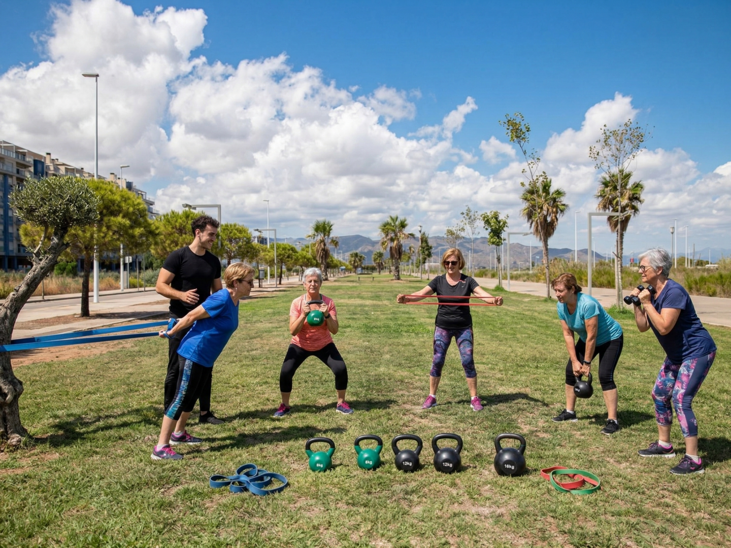 Grupo de entrenamiento en Moncofar